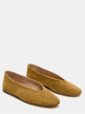 Steve Madden Leni Women’s Suede Ballet Flats in Mustard